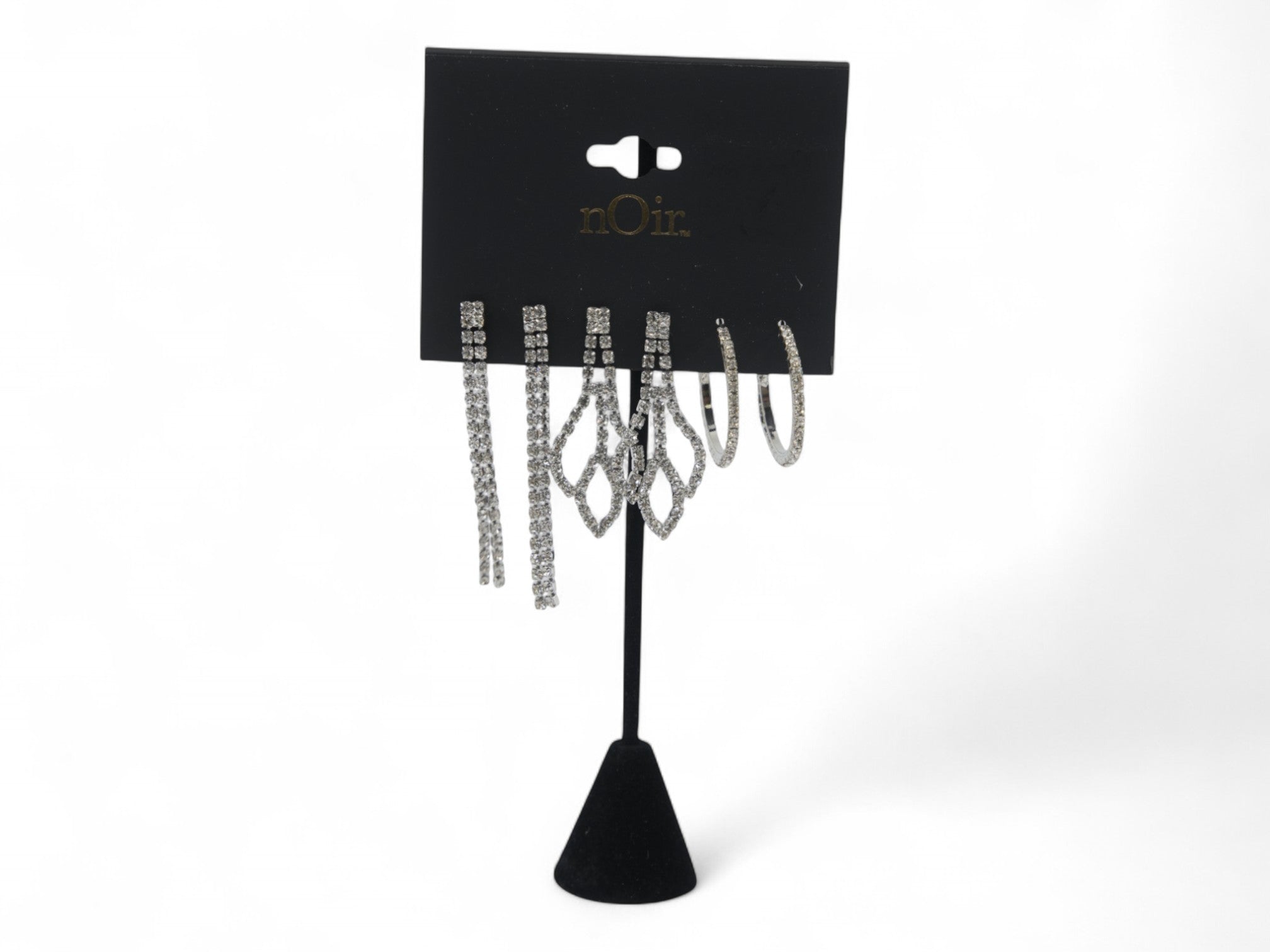 Rhinestone Earring Set