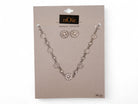 Rhinestone Necklace & Earring Social Set
