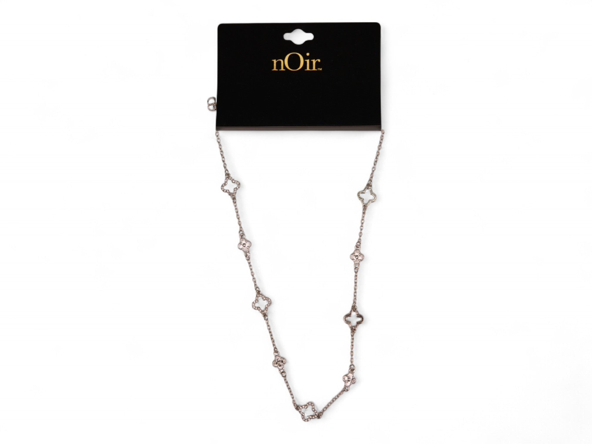 Silver Ivory Clover Necklace