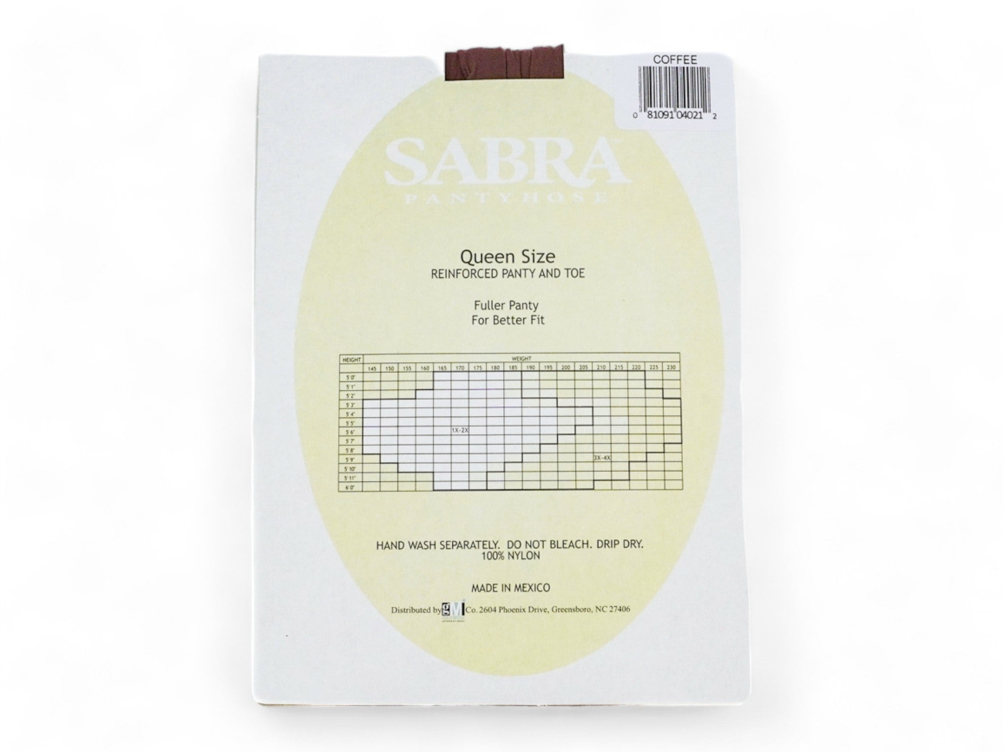 Queen Size Pantyhose - Coffee