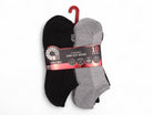 Men's Gray Black Cushioned Low Cut Socks - 10 Pairs