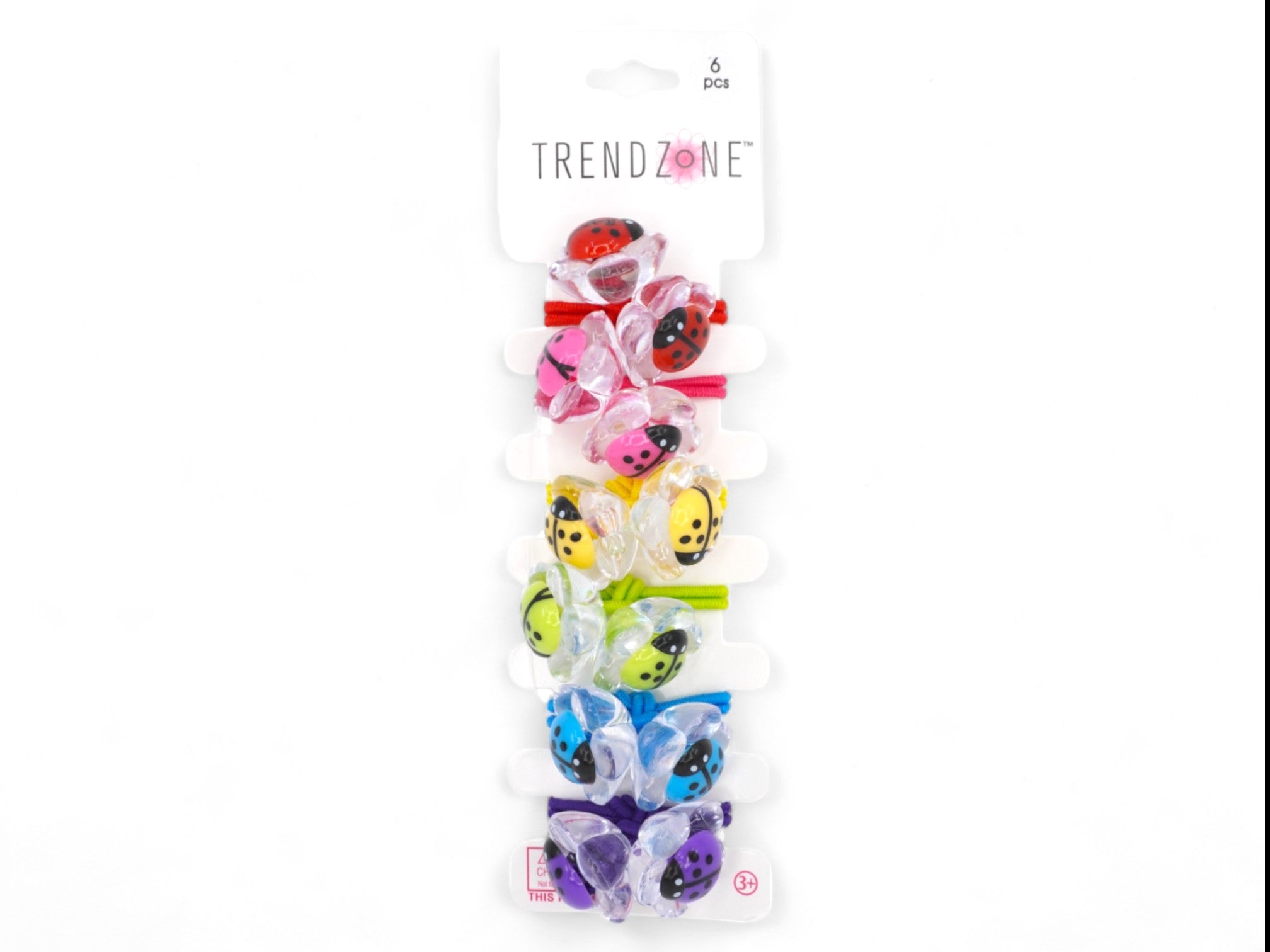 Girl's Lady Bug Hair Knockers - 6 Pack