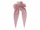 Dusty Rose Satin Hair Bow