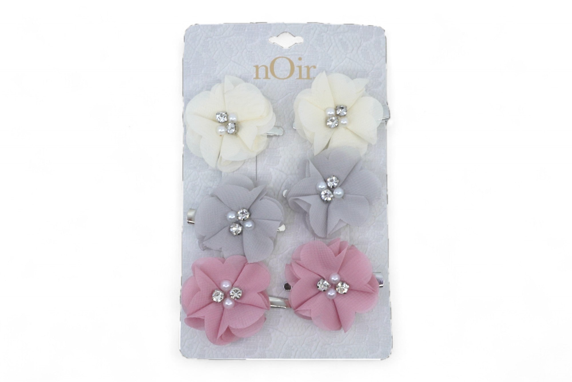 Girls' Leafy Flower Bows - 6 Pack