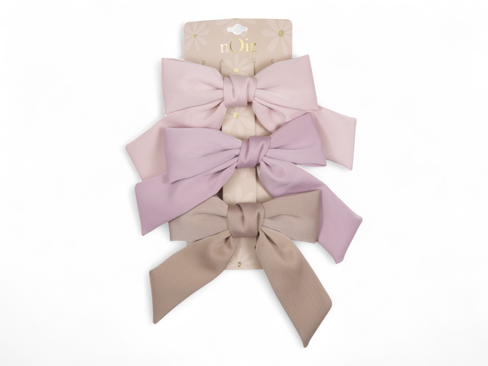 Girl's Pink Beauty Hair Bows - 3 Pack