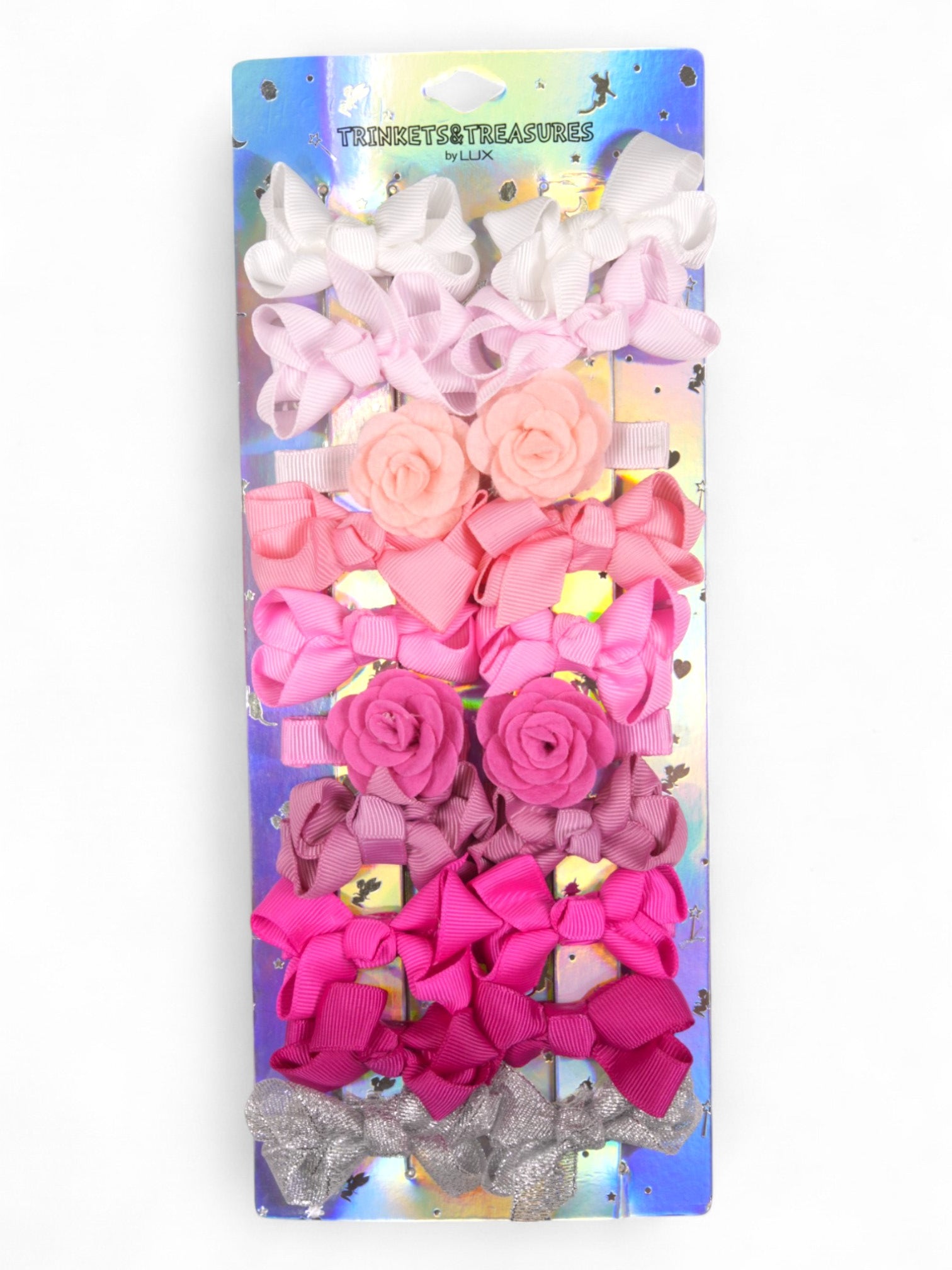 Multicolor 20 PC Hair Bow Clips