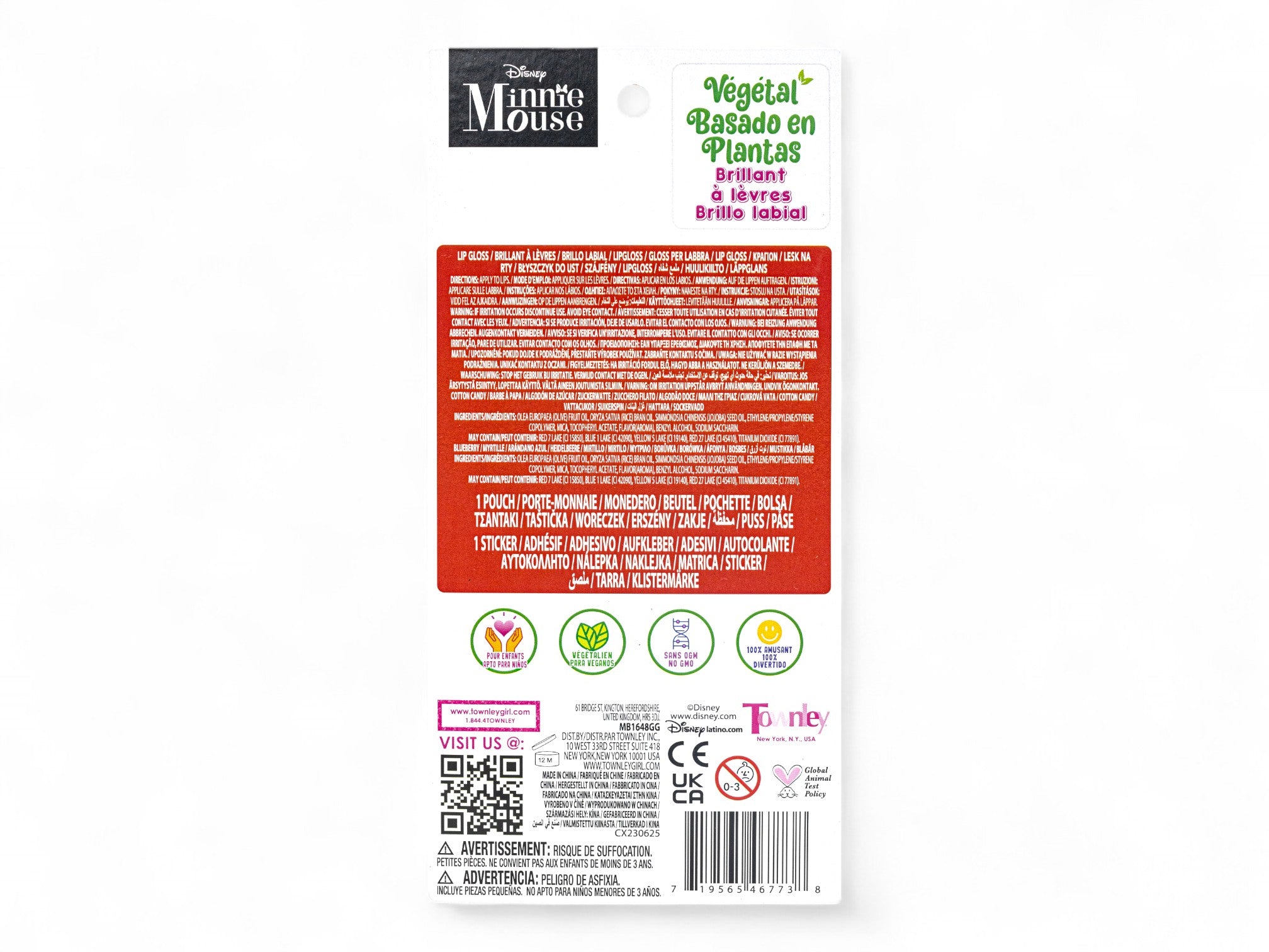 Minnie Mouse lip gloss with purse