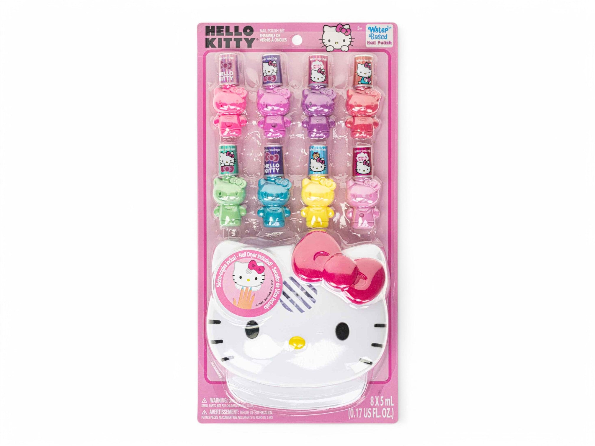 Hello Kitty and Friends 8 Pack Non-Toxic Nail Polish set