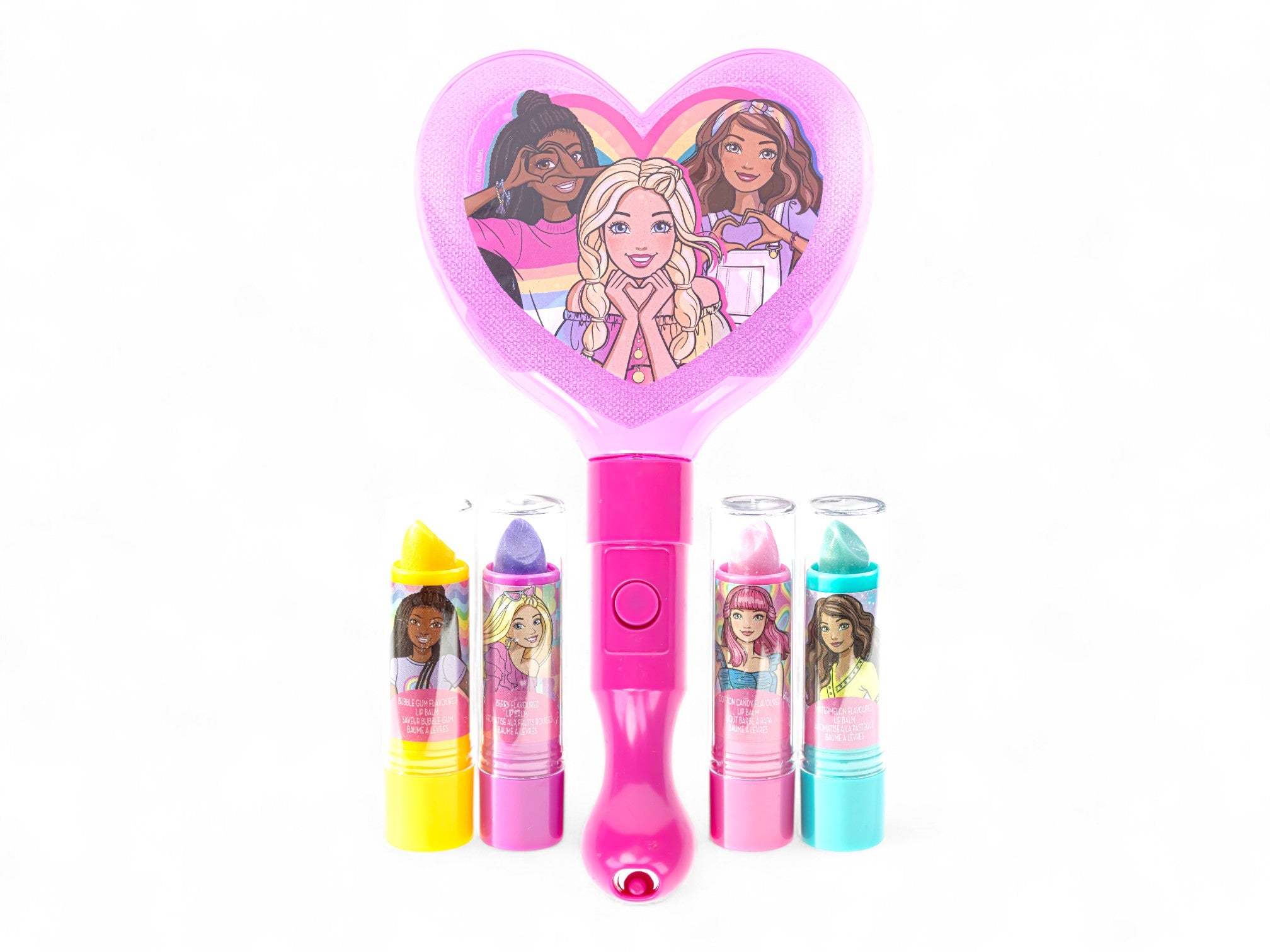 Barbie 4Pk Lip Balm & Mirror Set
