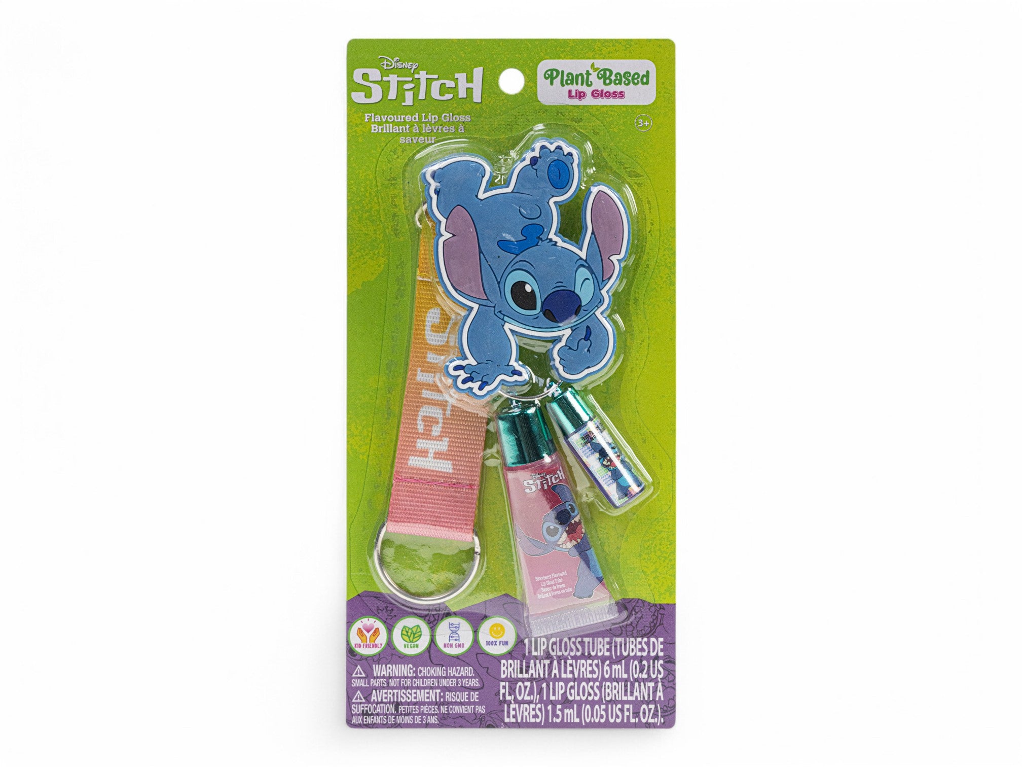 Stitch lip gloss keychain