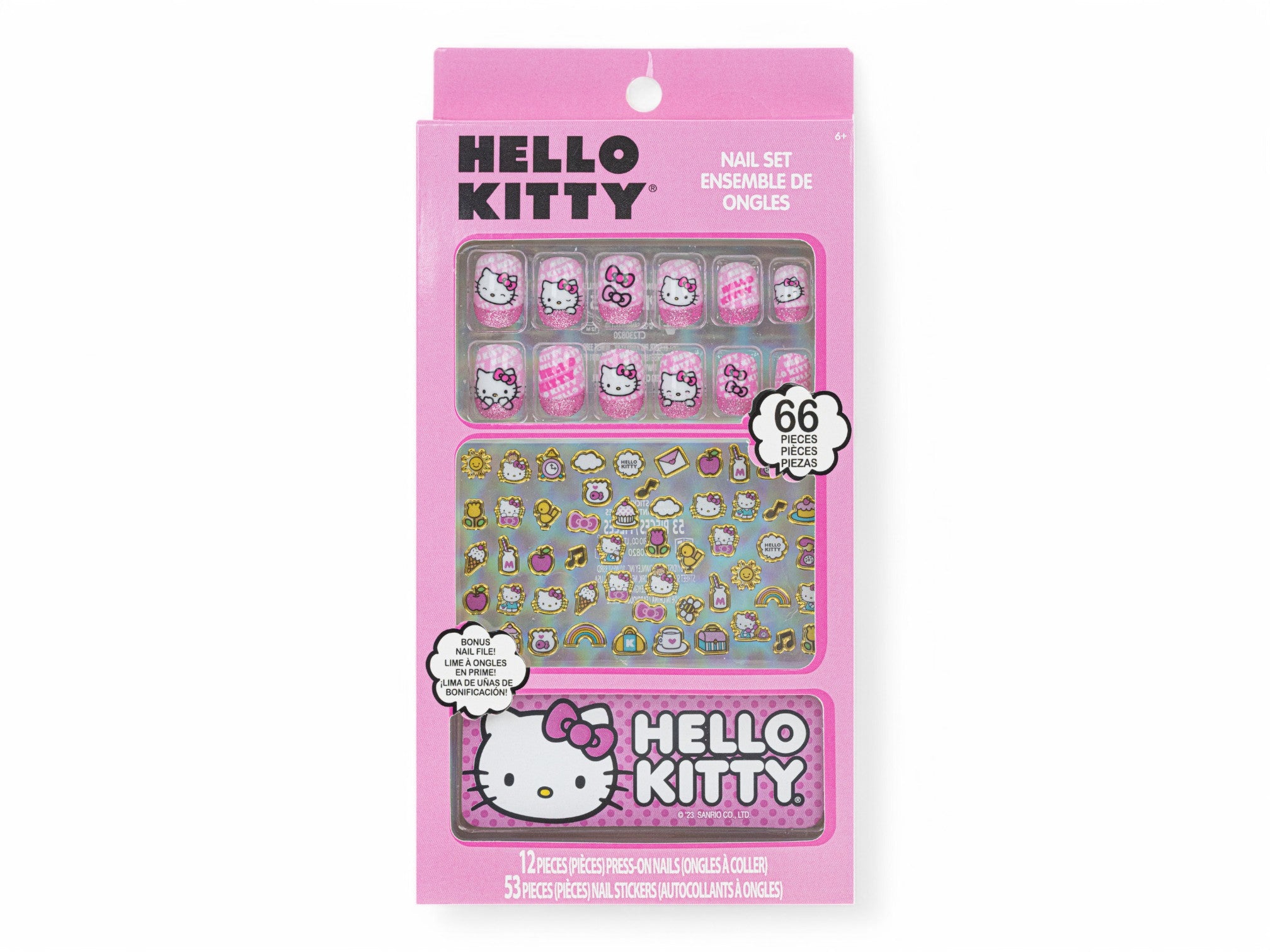 Hello Kitty 66PC Nail Set