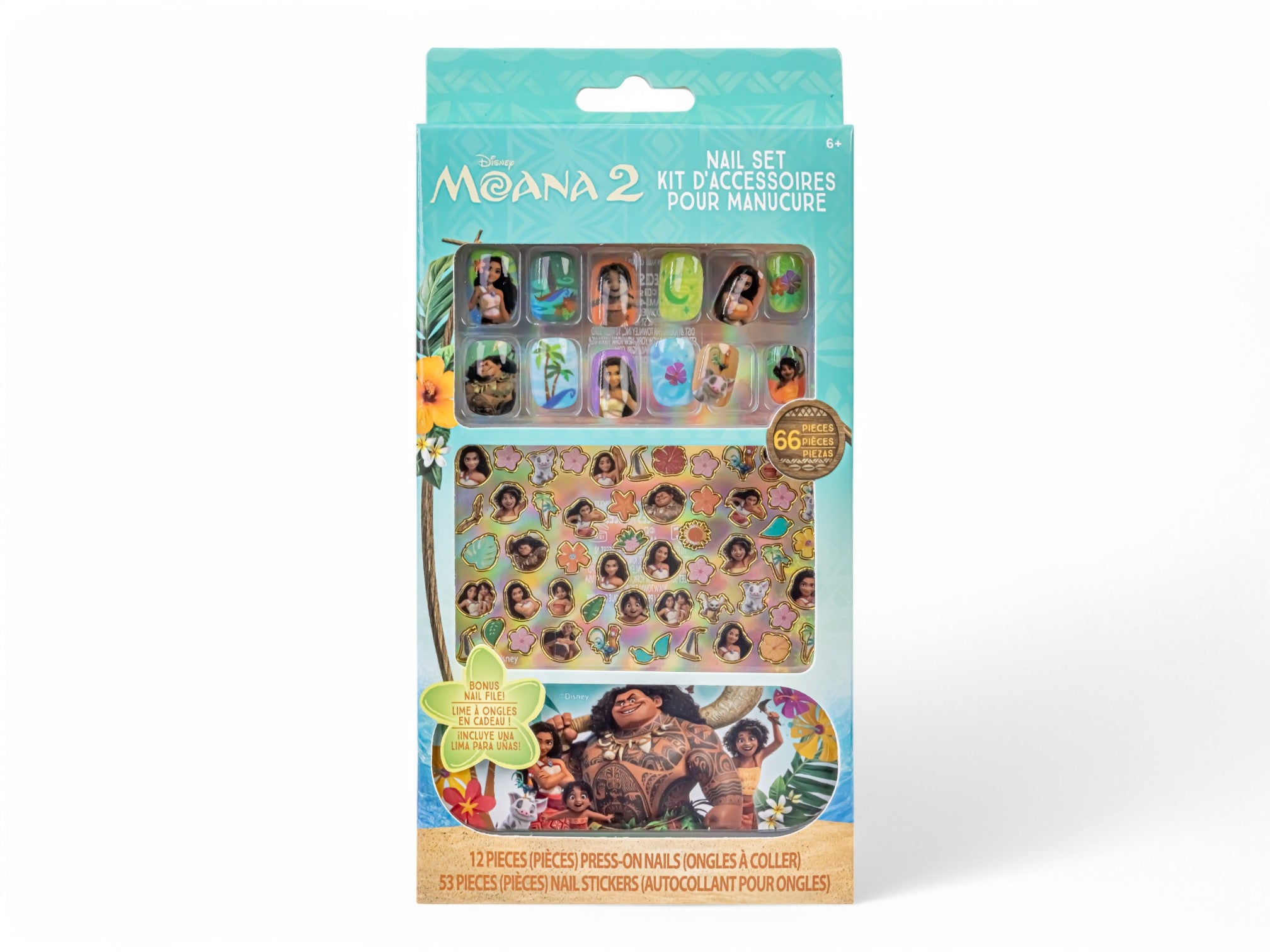 Moana Nail & Sticker Set