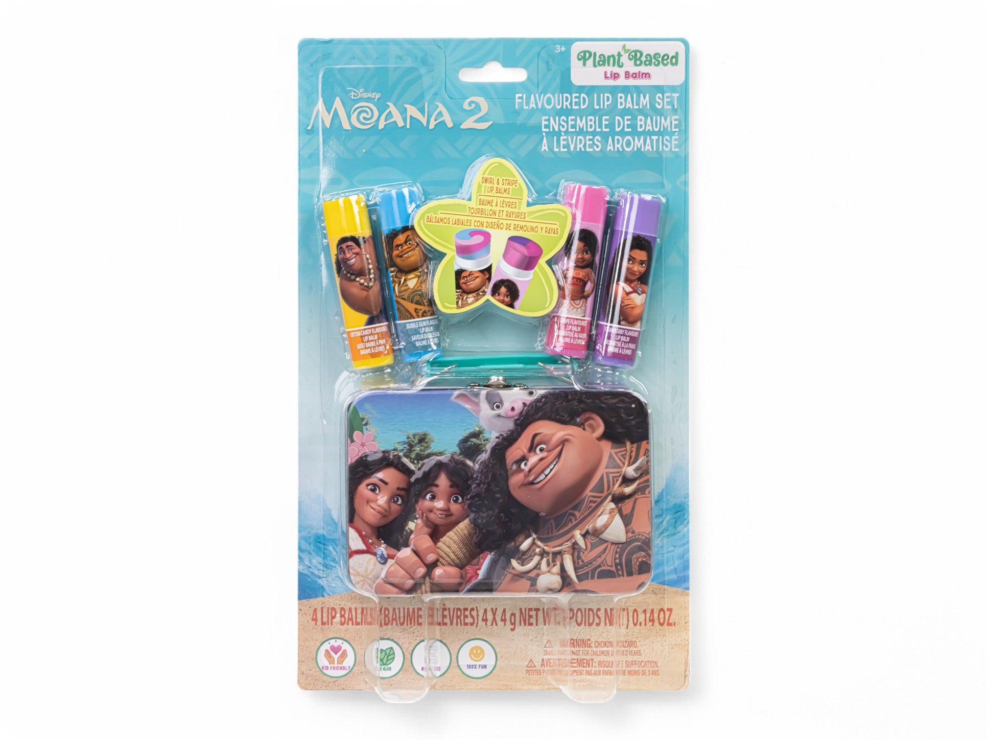 Moana 4Pk Swirl Lip Balm Set