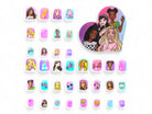 Barbie 36pc Press on Nails