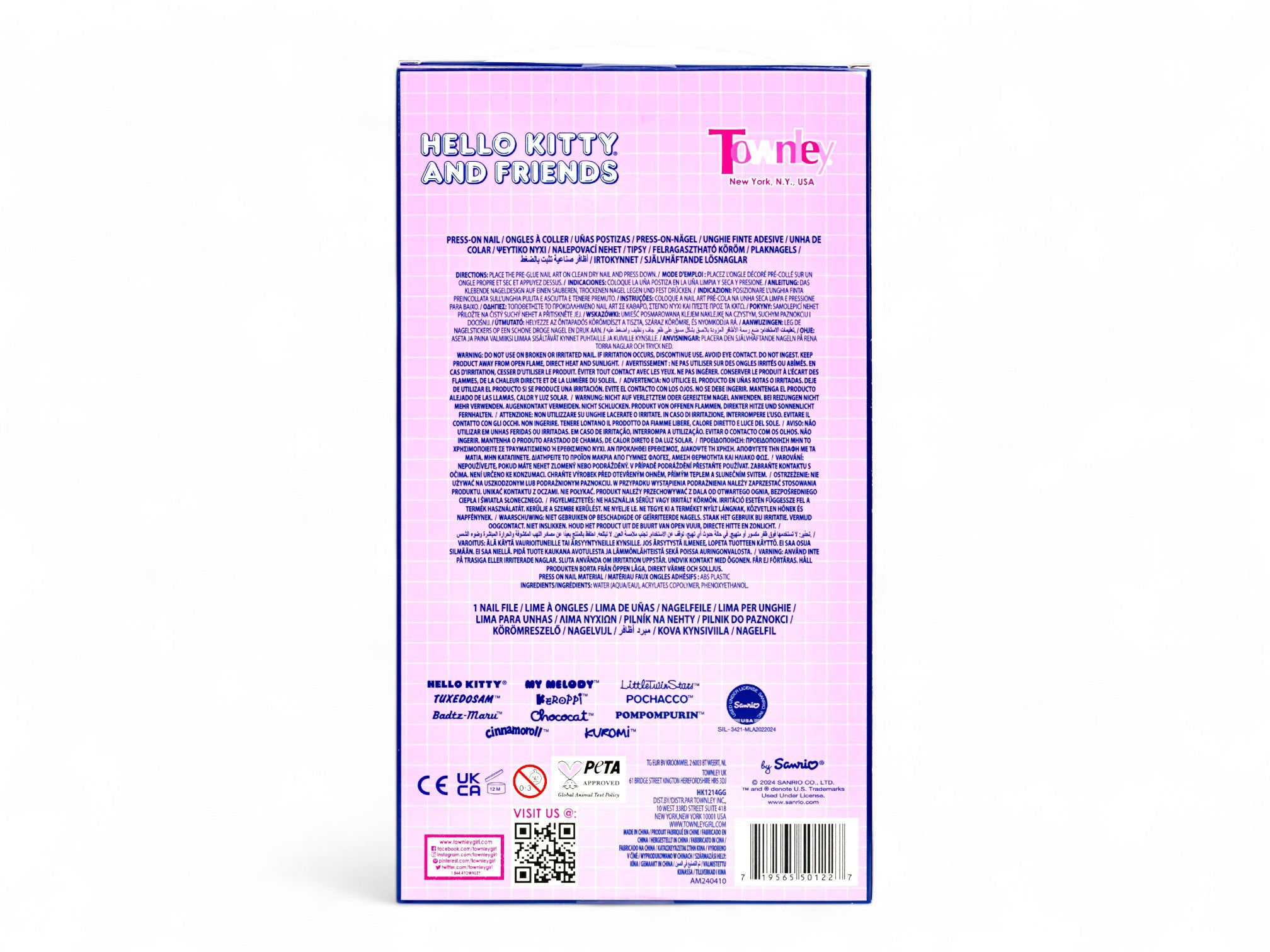 Hello Kitty 48PK Press On Nail