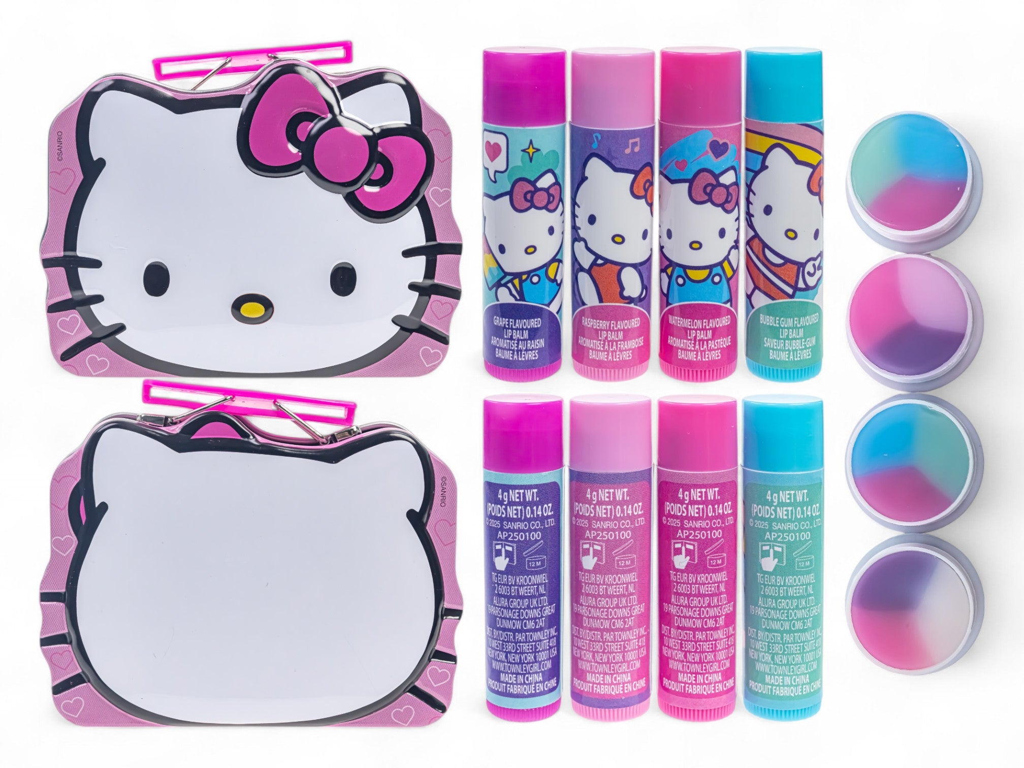 Hello Kitty 4 Pack Lip Balm Tin