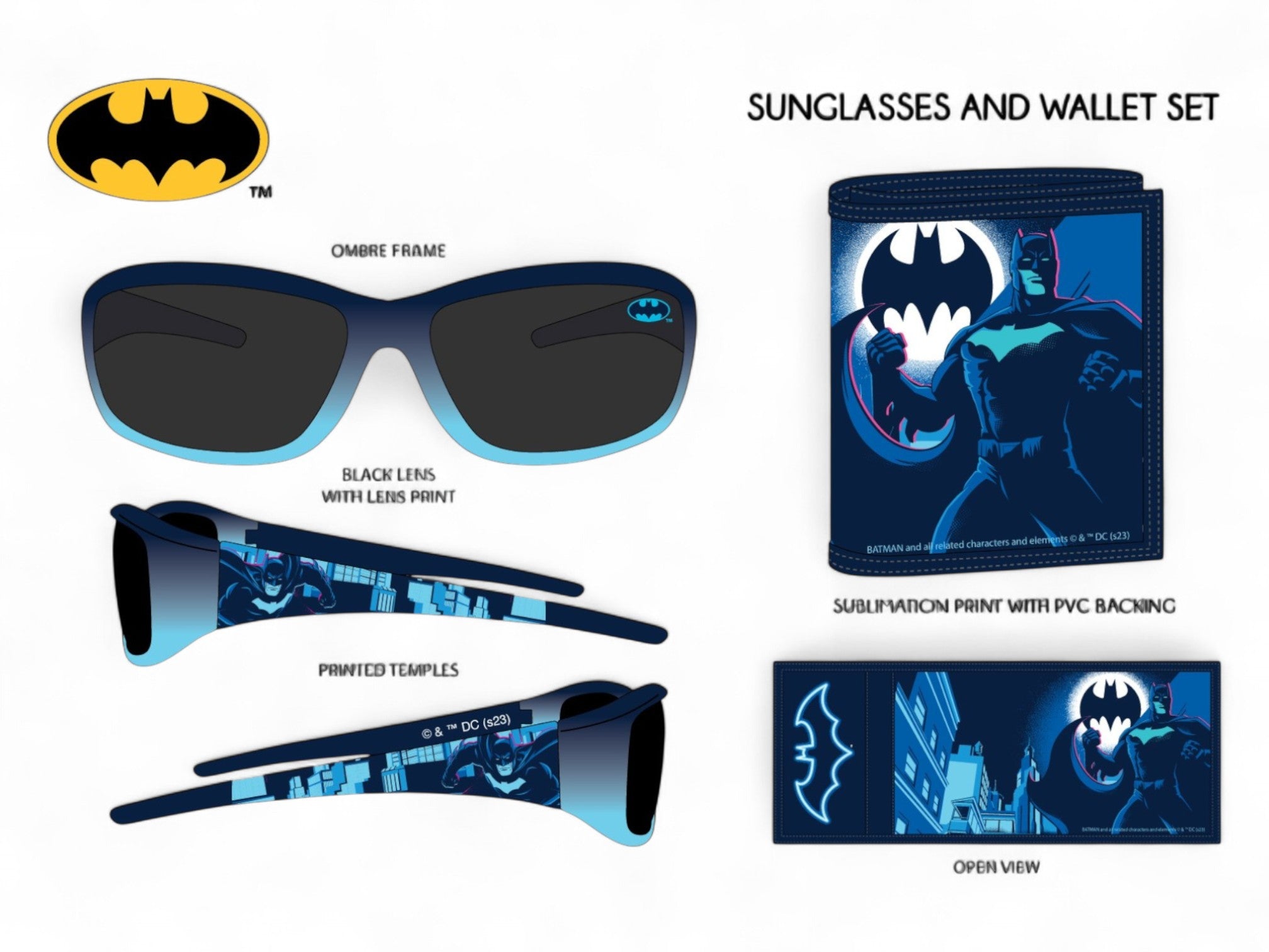 Batman Sunglasses & Wallet Set