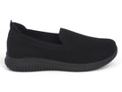 Women's Black Flyknit Athletic Slip On