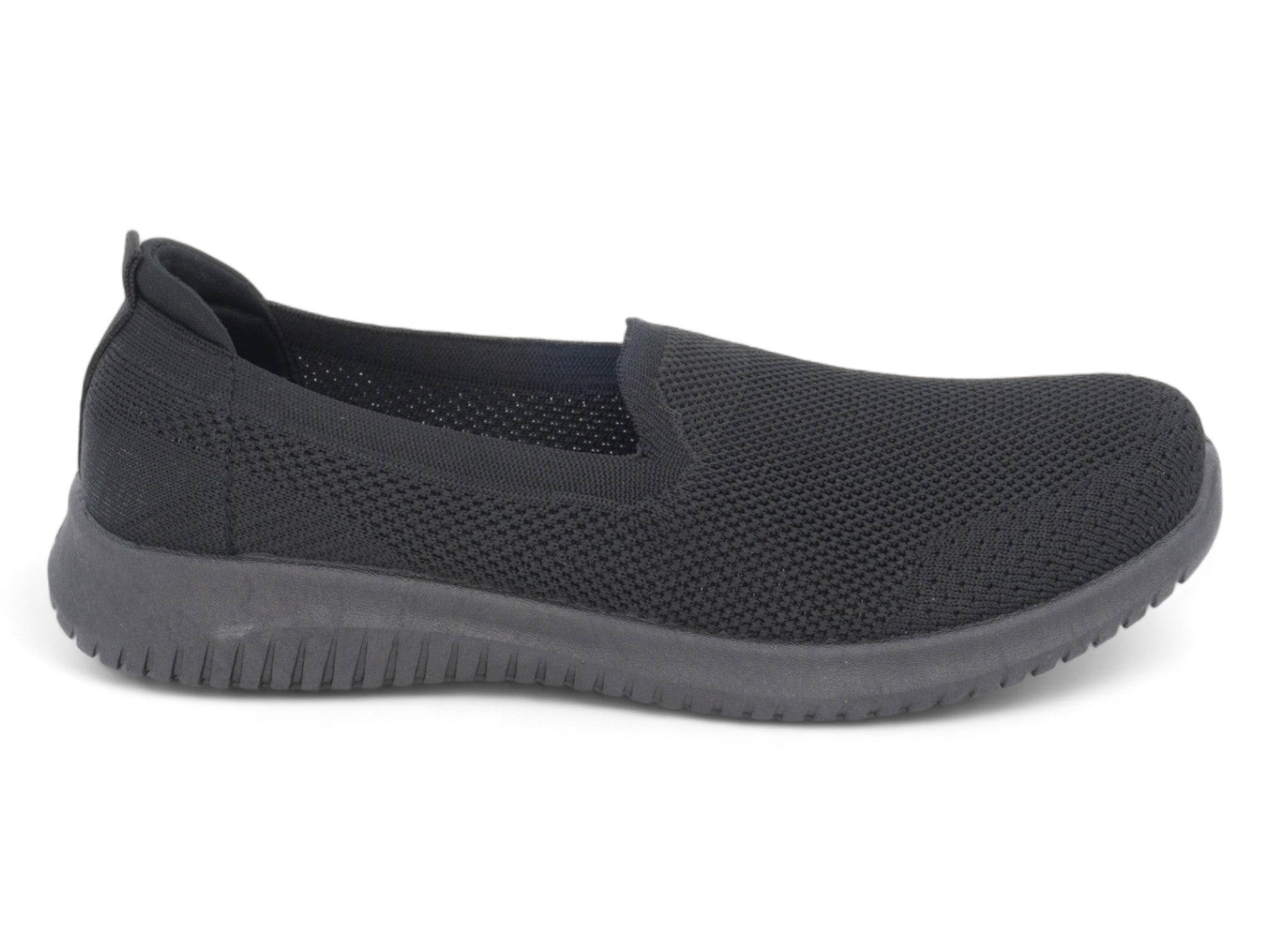 Women's Black Low Cut Athletic Slip On