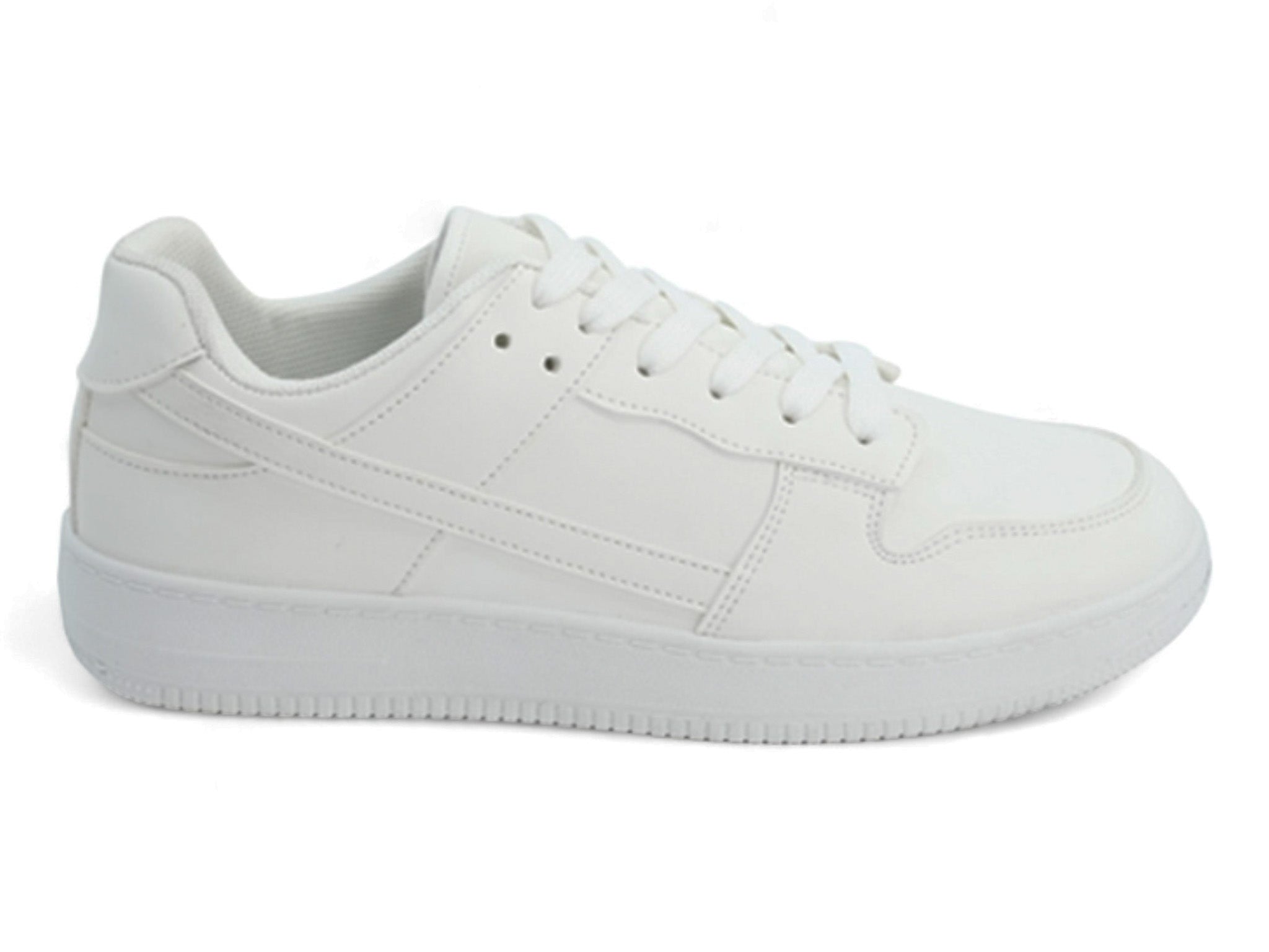 Women's White Court Side Sneaker