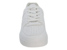 Women's White & Black Court Sneaker