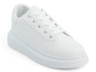 Women's Classic White Vegan Leather Causal Sneaker
