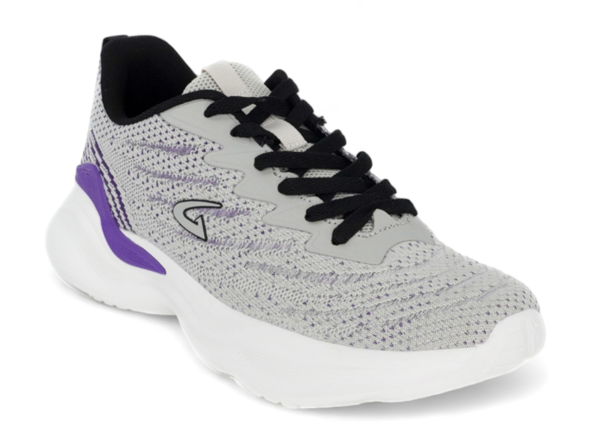 Women's Gray & Purple Heathered Athletic Sneaker