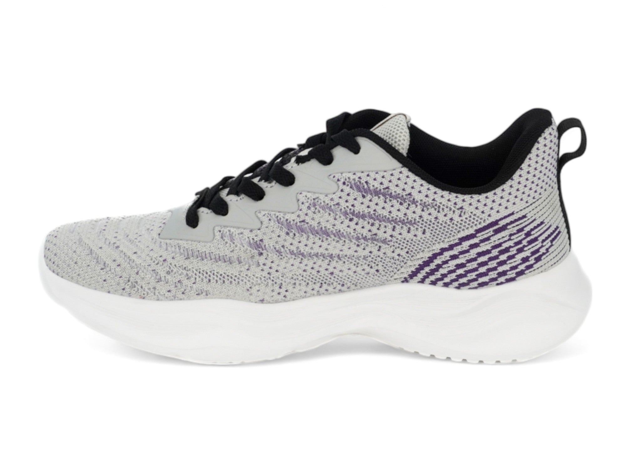Women's Gray & Purple Heathered Athletic Sneaker