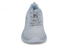 Women's White & Blue Mesh Athletic Sneaker