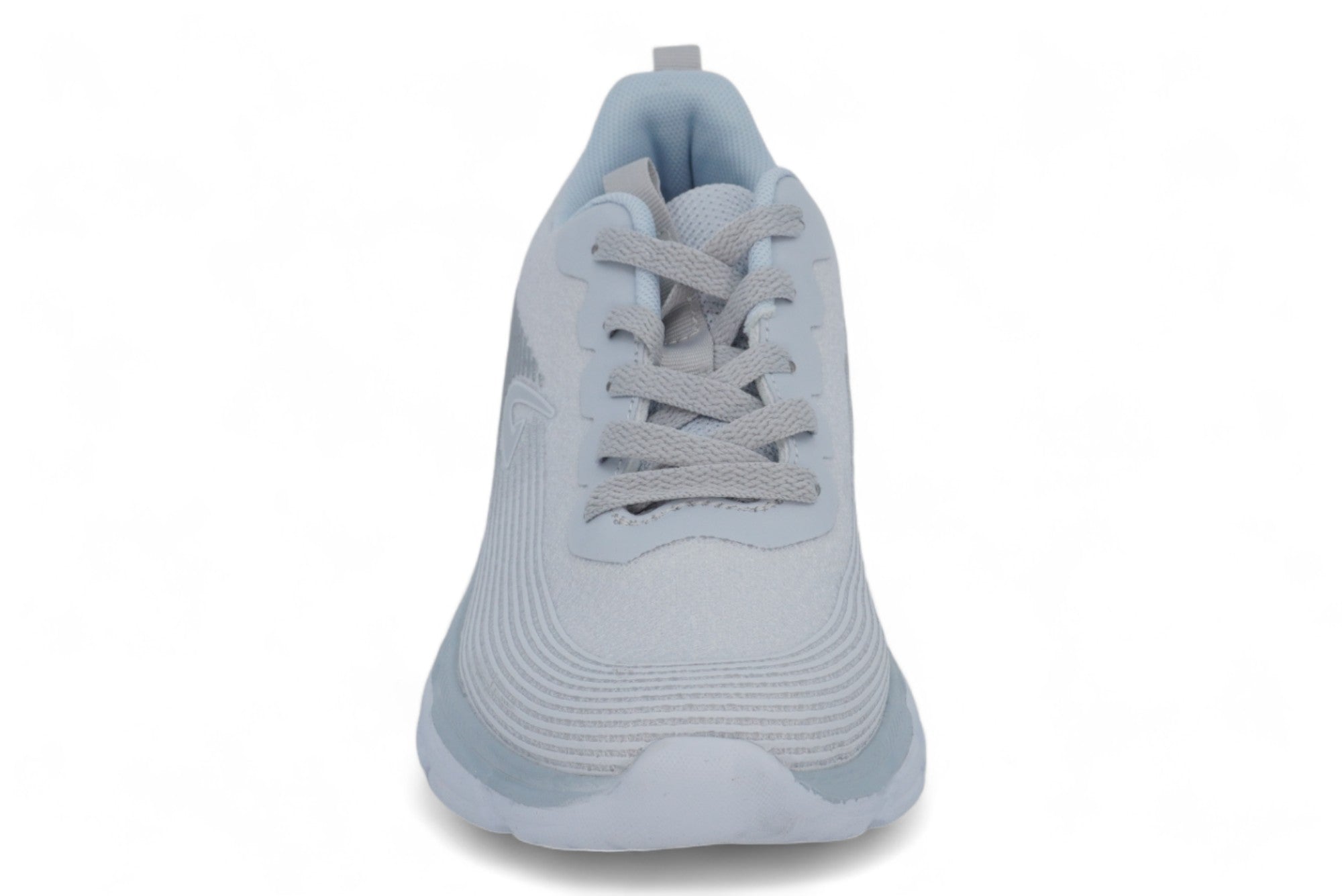 Women's White & Blue Mesh Athletic Sneaker