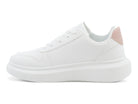 Women's White & Pink Casual Sneaker