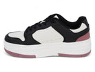 Women's Black & Mauve Platform Court Sneaker