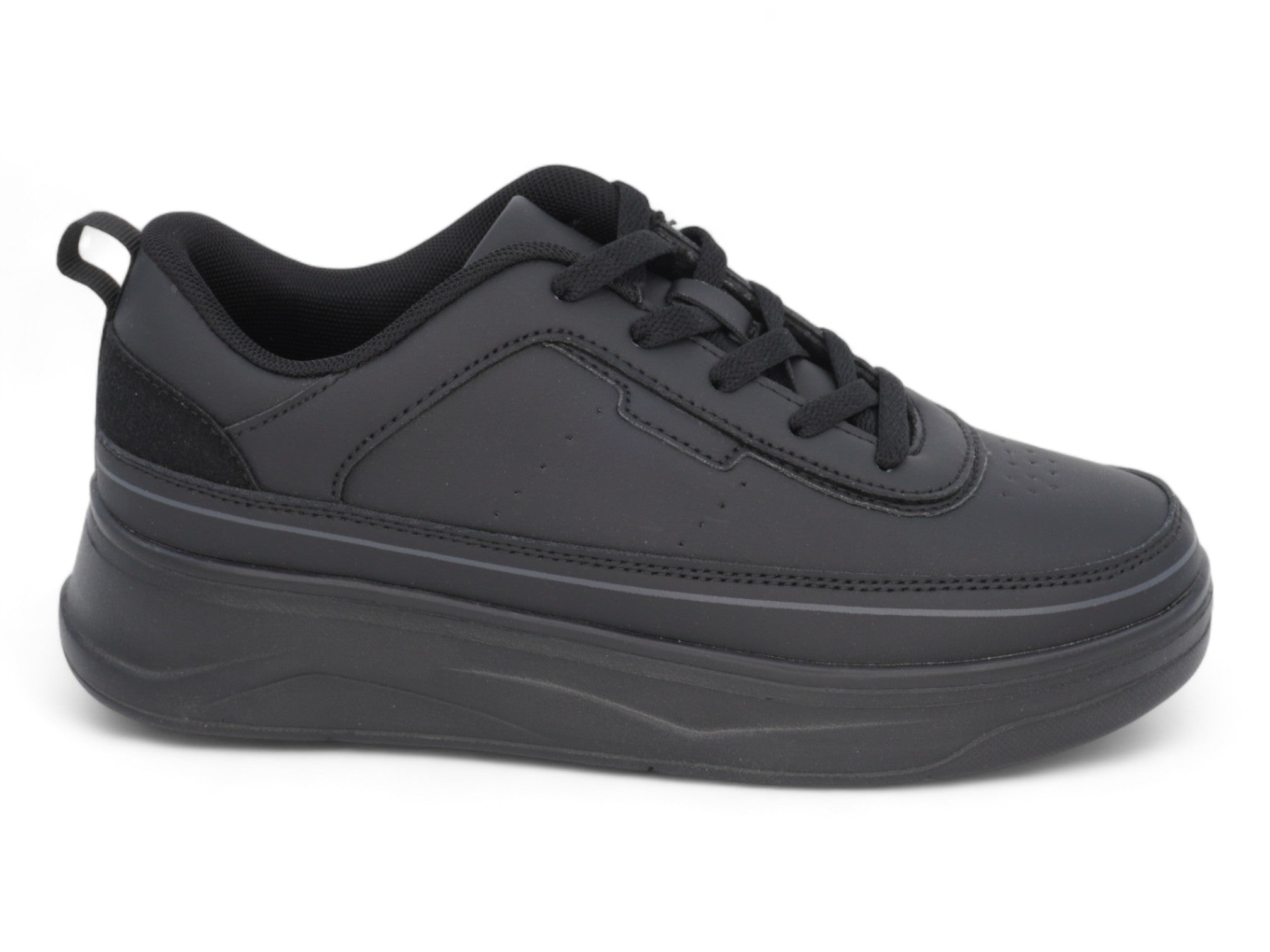 Women's Black Comfort Platform Sneaker