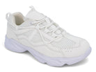 Women's White Chunky Bungee Sneaker