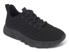 Women's Black Textured Flyknit Sneaker