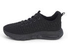 Women's Black Textured Flyknit Sneaker