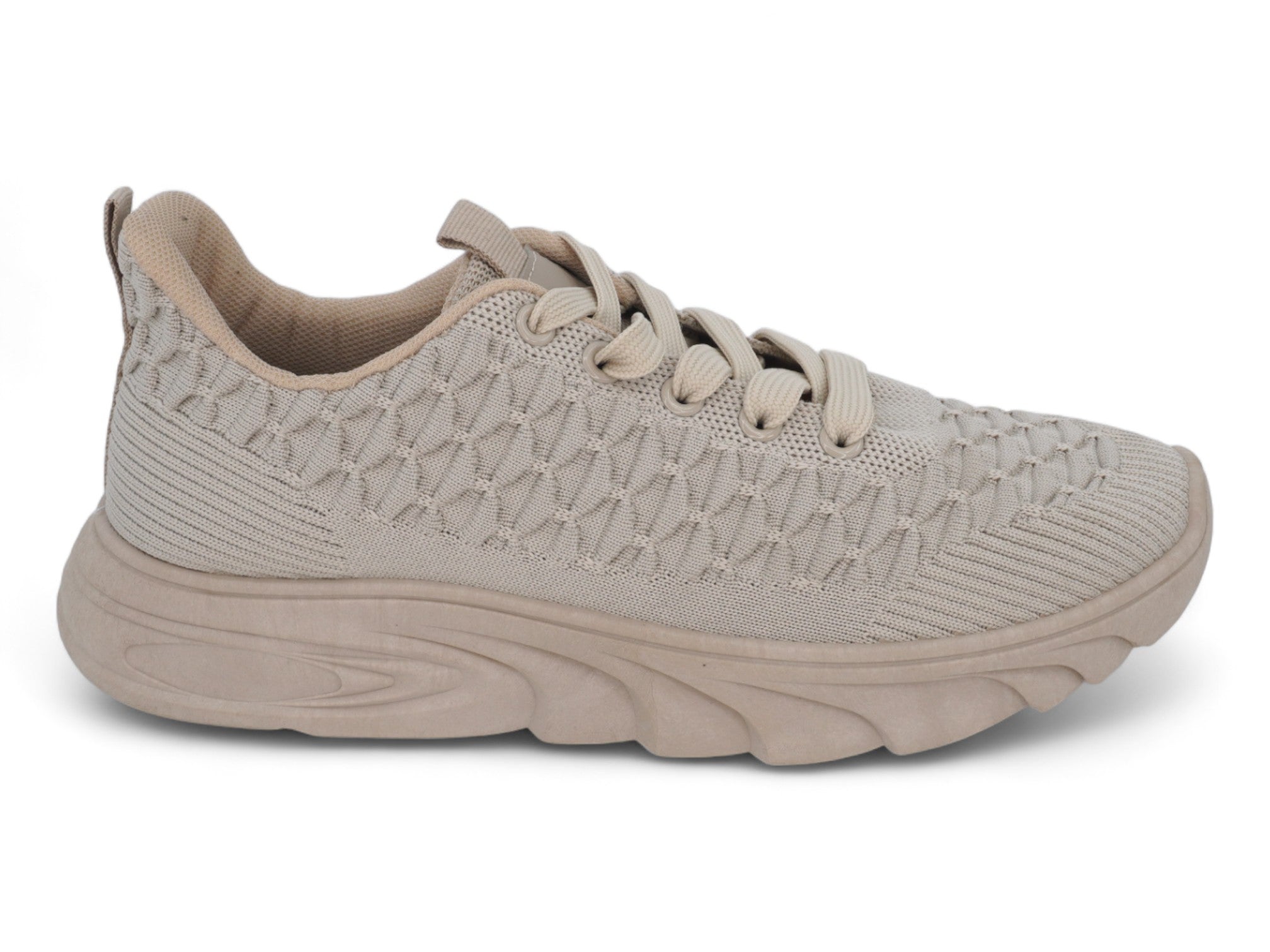 Women's Nude Textured Flyknit Sneaker