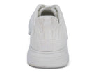 Women's White Textured Flyknit Sneaker