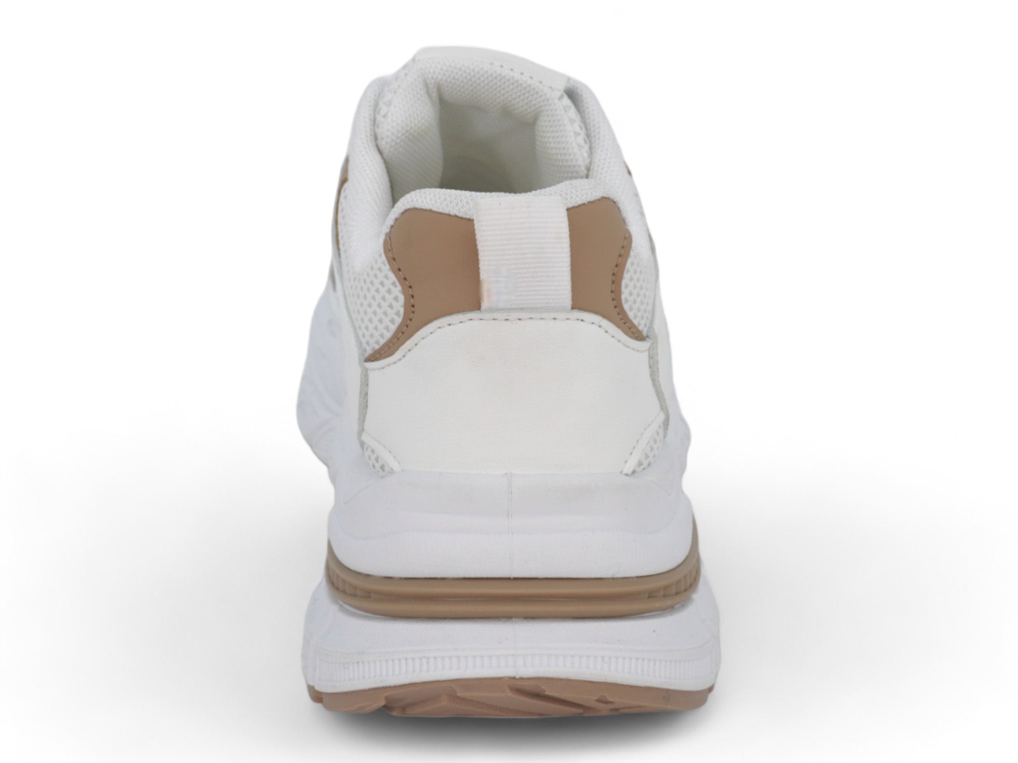 Women's White & Beige Chunky Sneaker