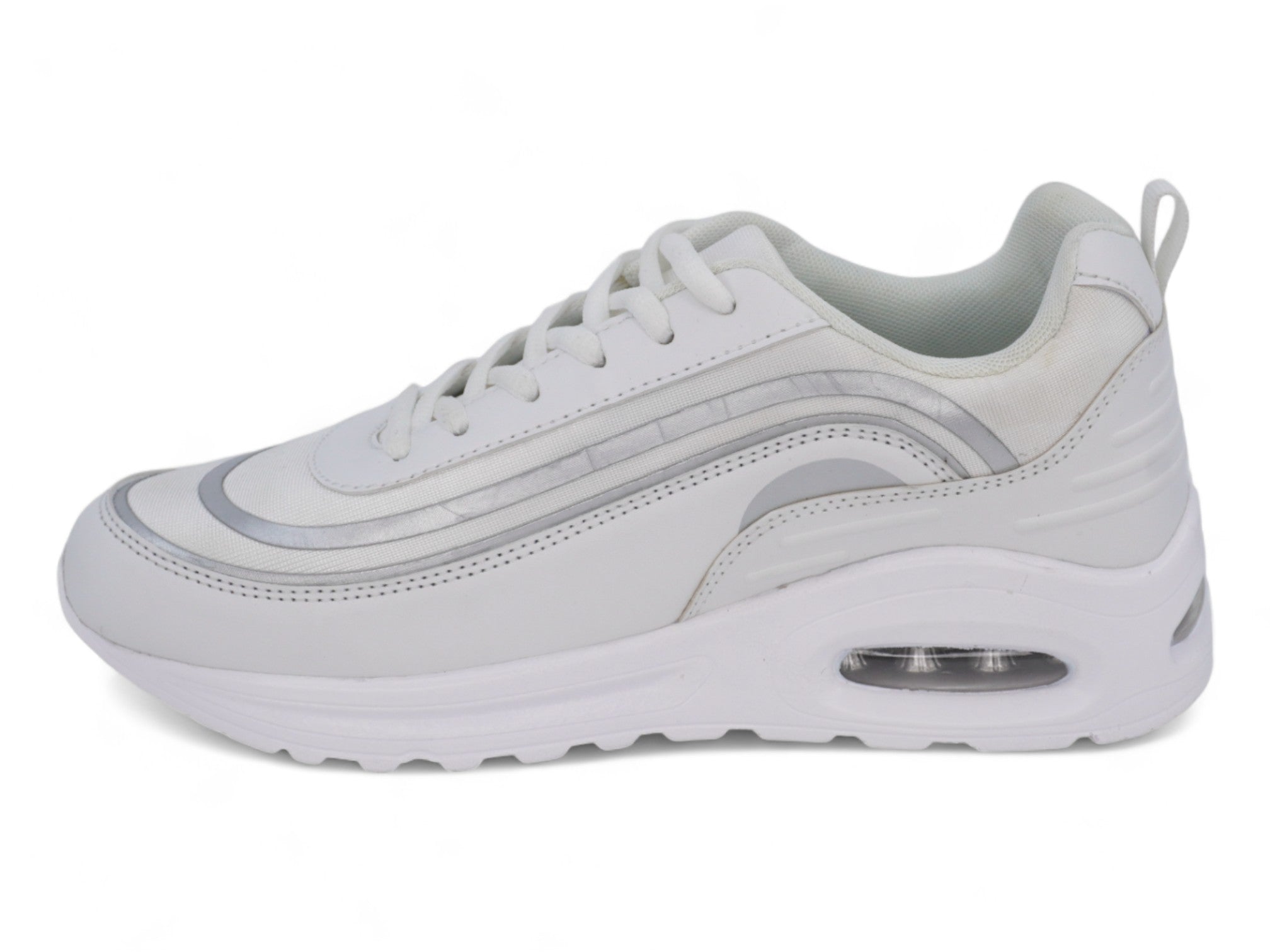 Women's White Bubble Athletic Sneaker