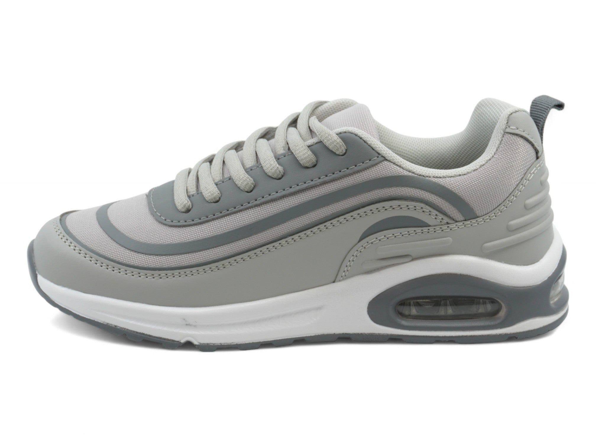 Women's Gray Bubble Athletic Sneaker