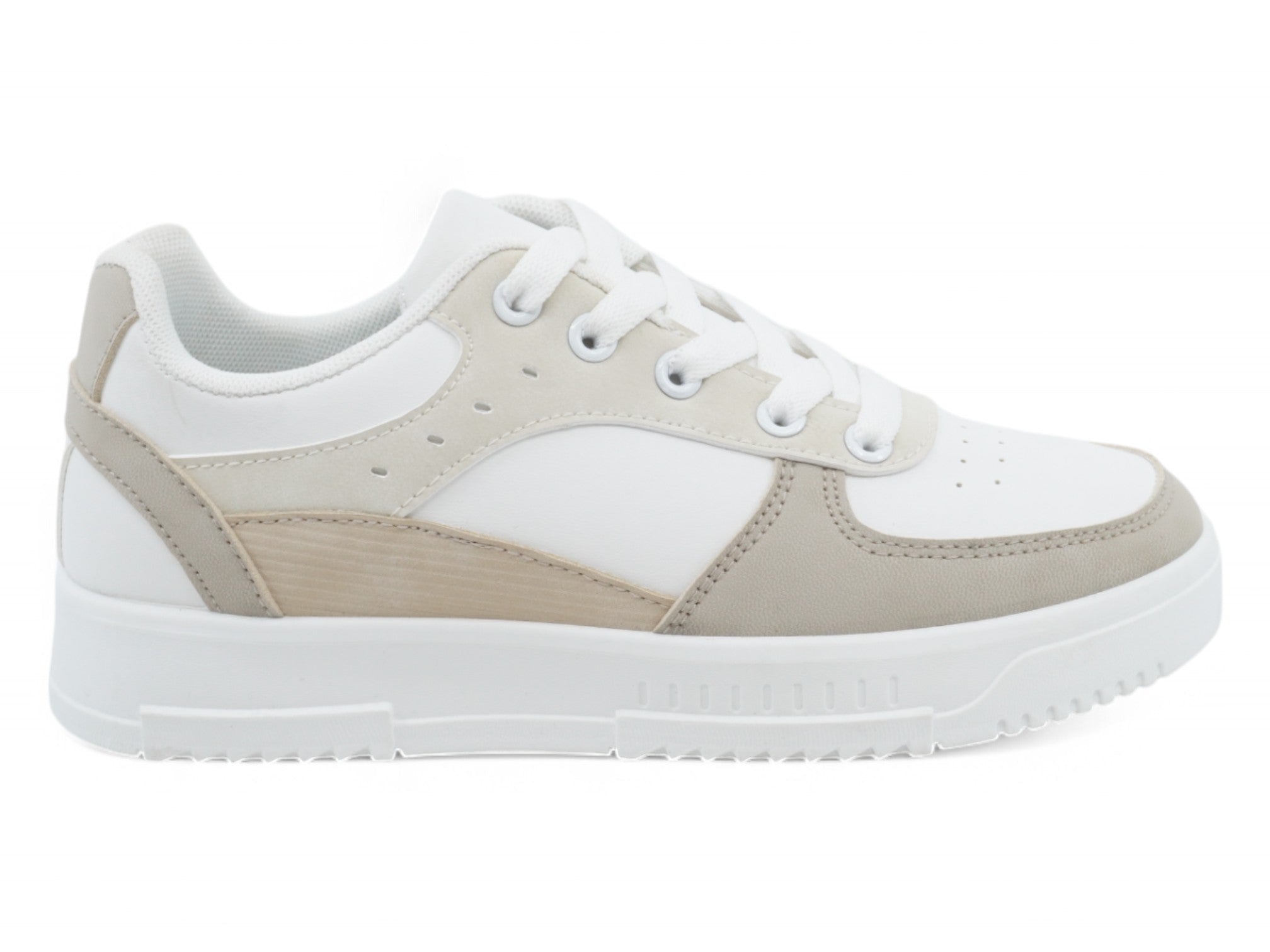 Women's Beige Delanie Court Sneaker