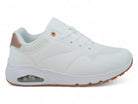 Women's White Vegan Leather Bubble Sneaker