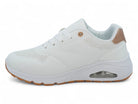 Women's White Vegan Leather Bubble Sneaker