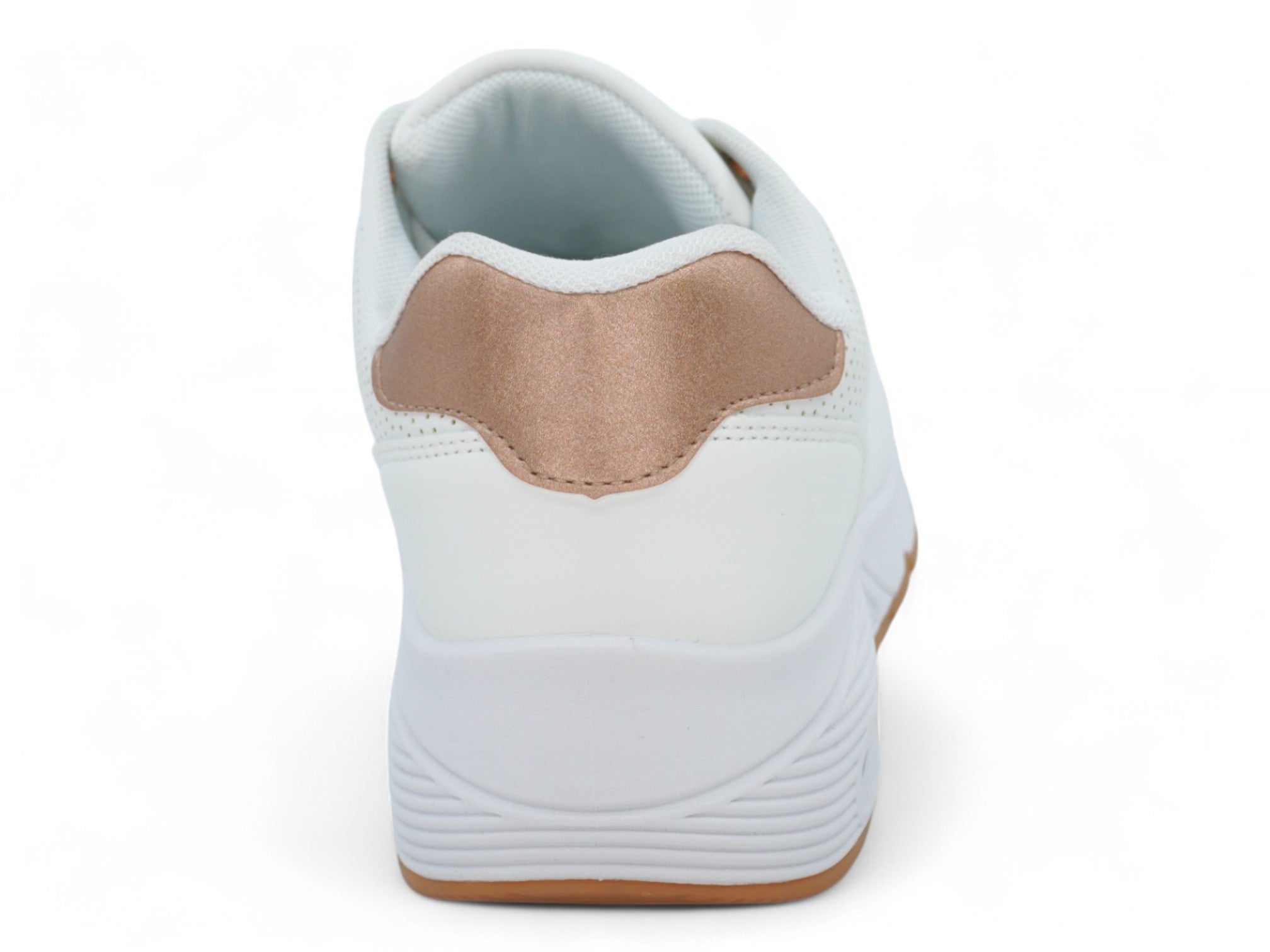 Women's White Vegan Leather Bubble Sneaker