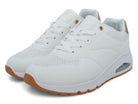 Women's White Vegan Leather Bubble Sneaker