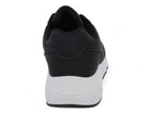 Women's Black Vegan Leather Bubble Sneaker