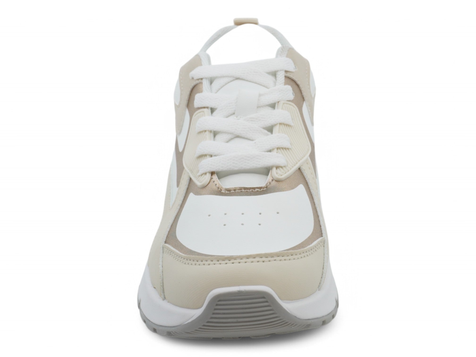 Women's Beige & Gold Bubble Athletic Sneaker