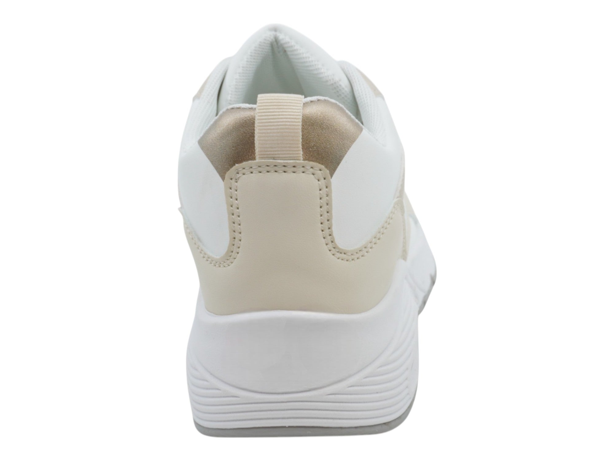 Women's Beige & Gold Bubble Athletic Sneaker