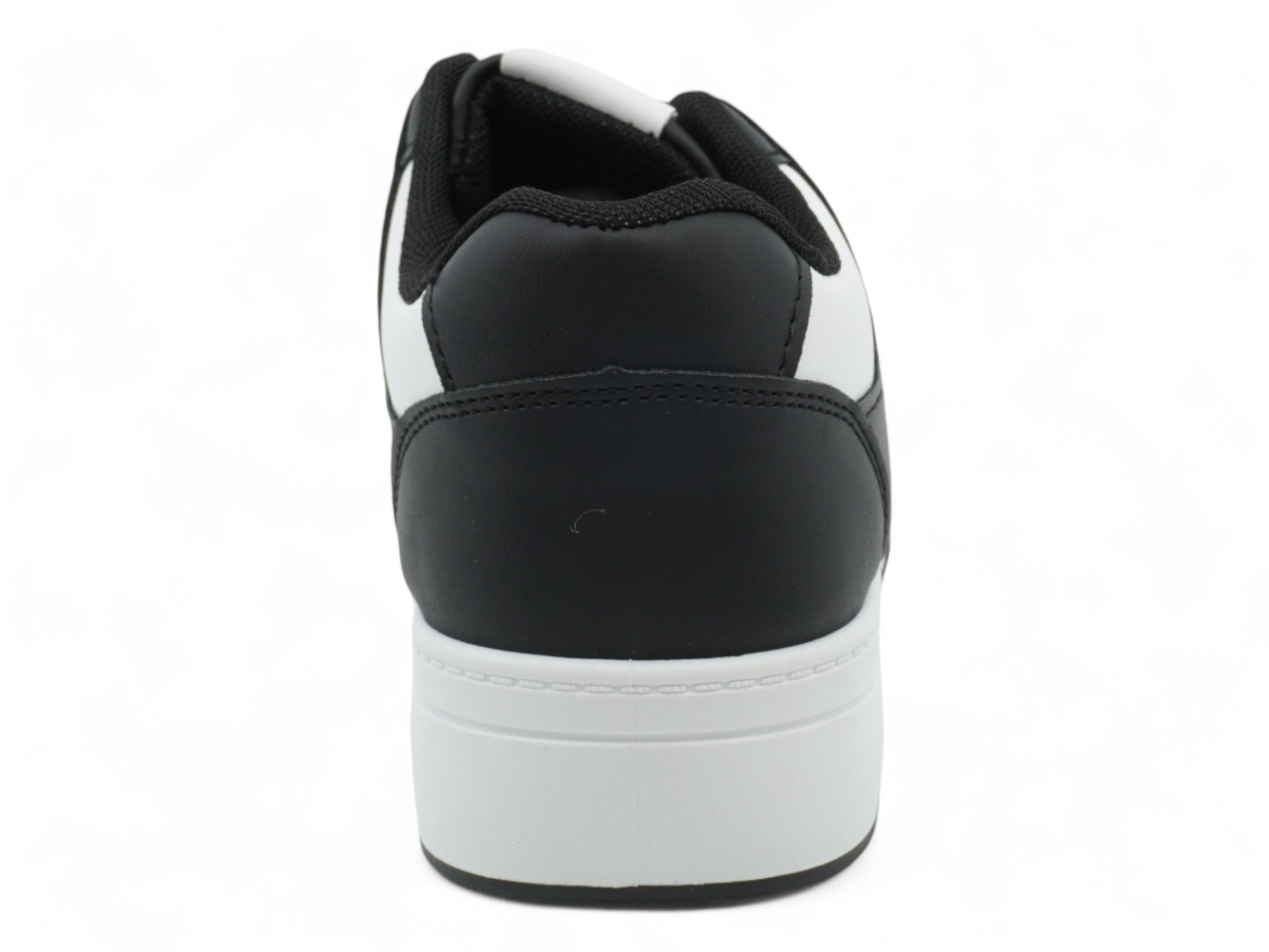 Women's Black & White Court Side Platform Sneaker